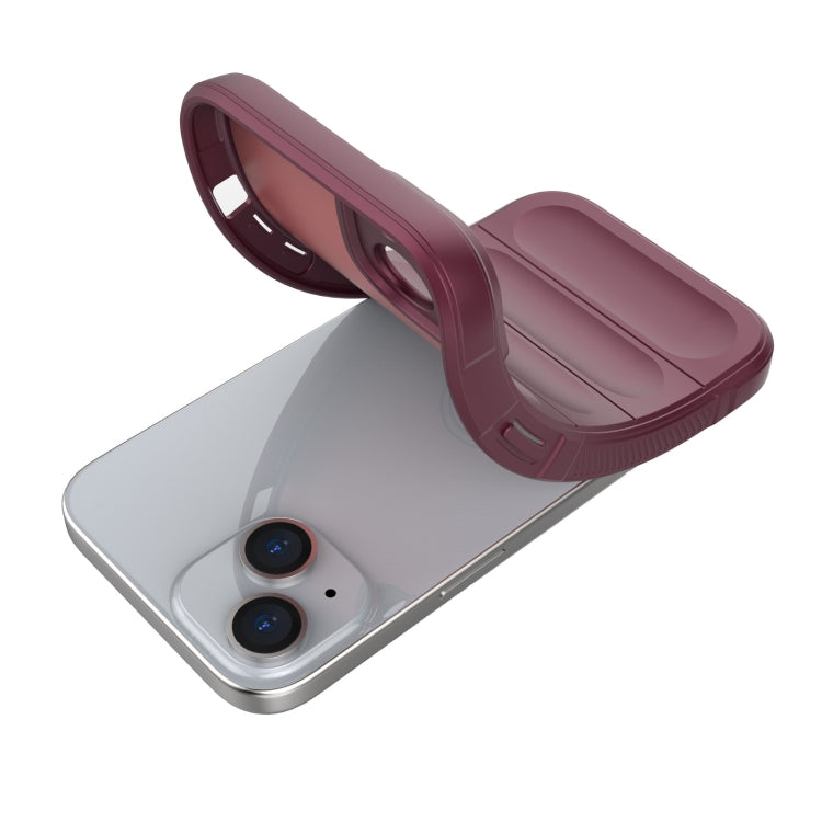 Magic Shield TPU + custodia per telefono in flanella, For iPhone 15