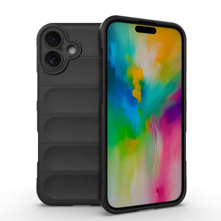 Magic Shield TPU + custodia per telefono in flanella, For iPhone 16 Pro, For iPhone 16 Plus