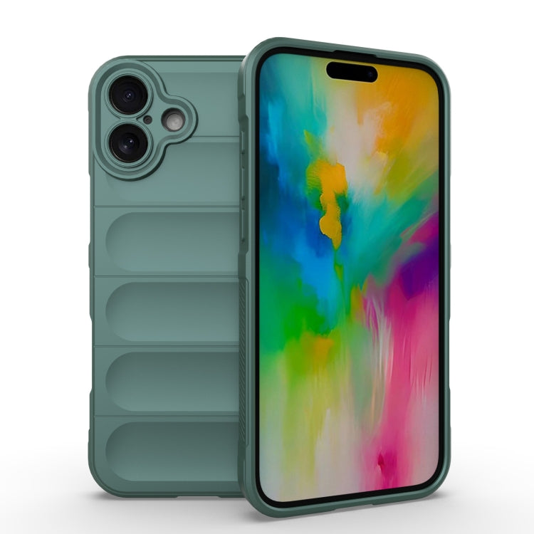 Magic Shield TPU + custodia per telefono in flanella, For iPhone 16 Pro, For iPhone 16 Plus