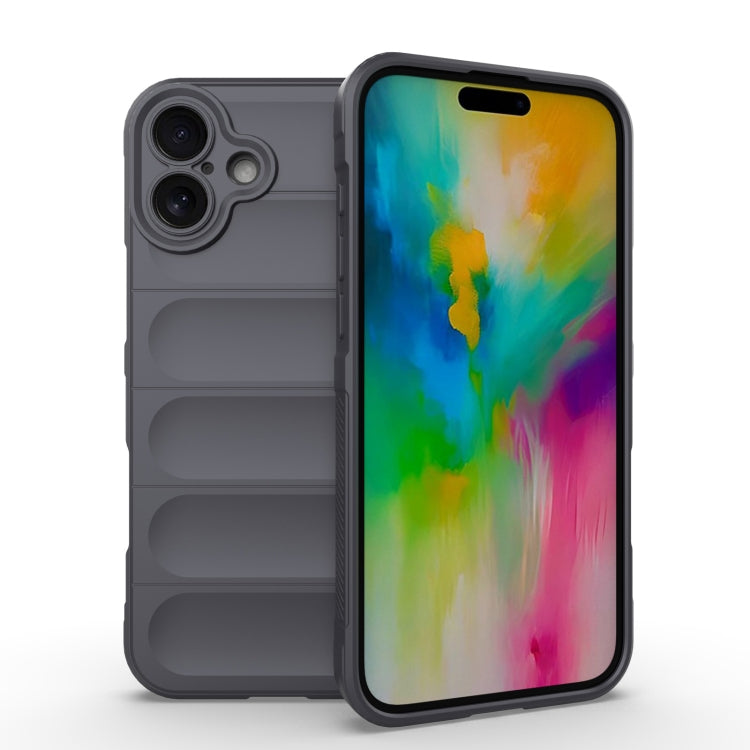 Magic Shield TPU + custodia per telefono in flanella, For iPhone 16 Pro, For iPhone 16 Plus