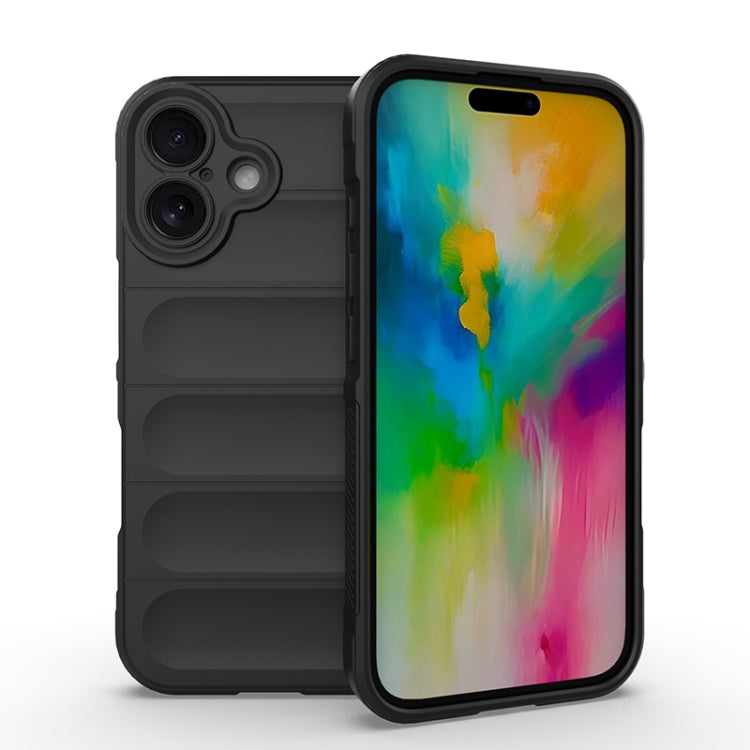 Magic Shield TPU + custodia per telefono in flanella, For iPhone 16, For iPhone 15 Pro Max