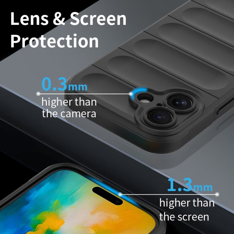 Magic Shield TPU + custodia per telefono in flanella, For iPhone 16, For iPhone 15 Pro Max