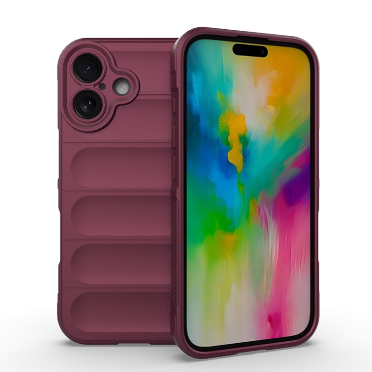 Magic Shield TPU + custodia per telefono in flanella, For iPhone 16, For iPhone 15 Pro Max