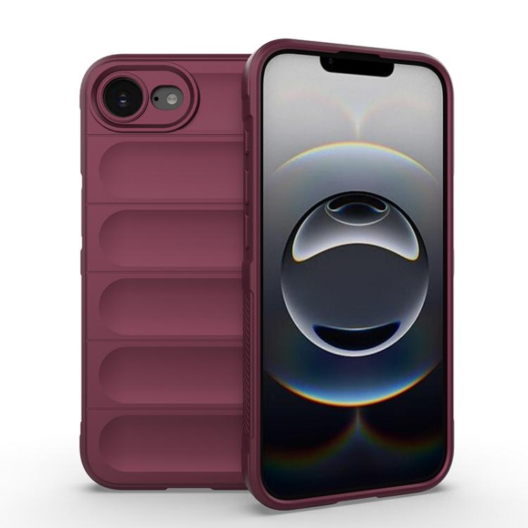 Magic Shield TPU + custodia per telefono in flanella, For iPhone 17e / 16e, For iPhone 17