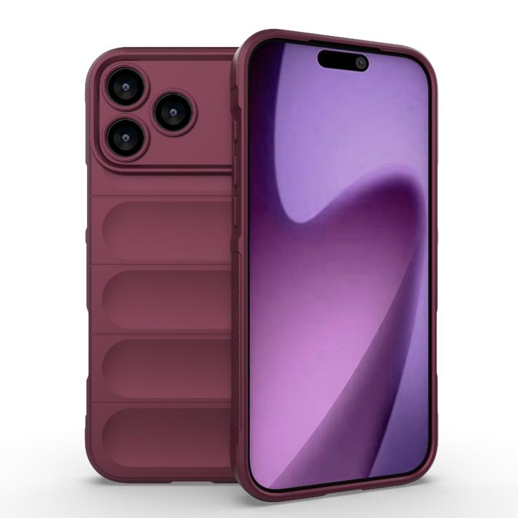 Magic Shield TPU + custodia per telefono in flanella, For iPhone 18 Pro / 17 Pro, For iPhone 18 Pro Max / 17 Pro Max