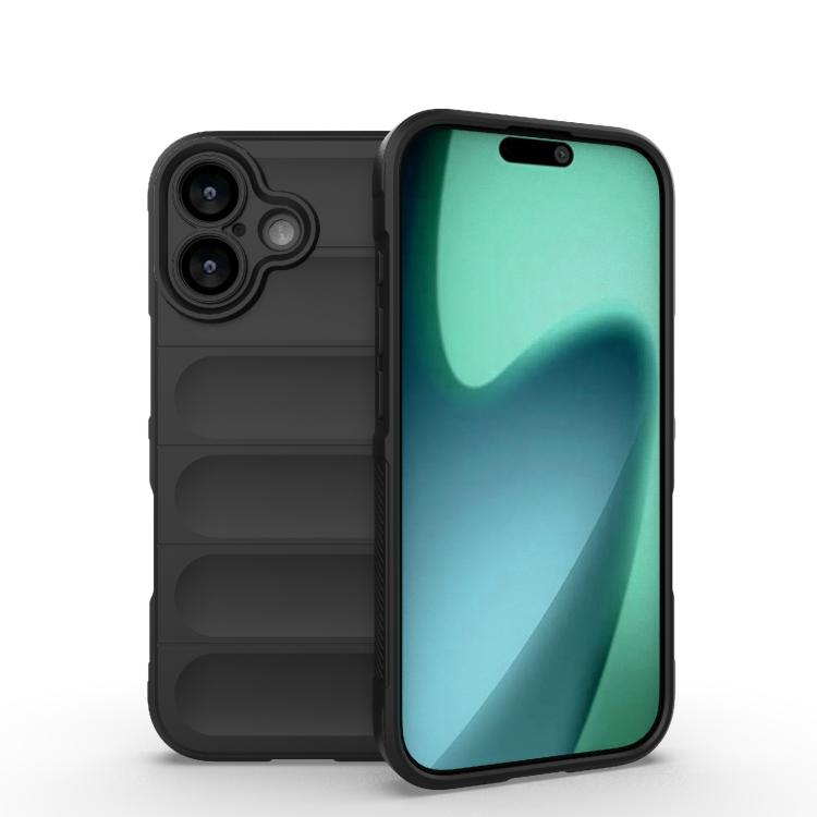 Magic Shield TPU + custodia per telefono in flanella, For iPhone 17e / 16e, For iPhone 17