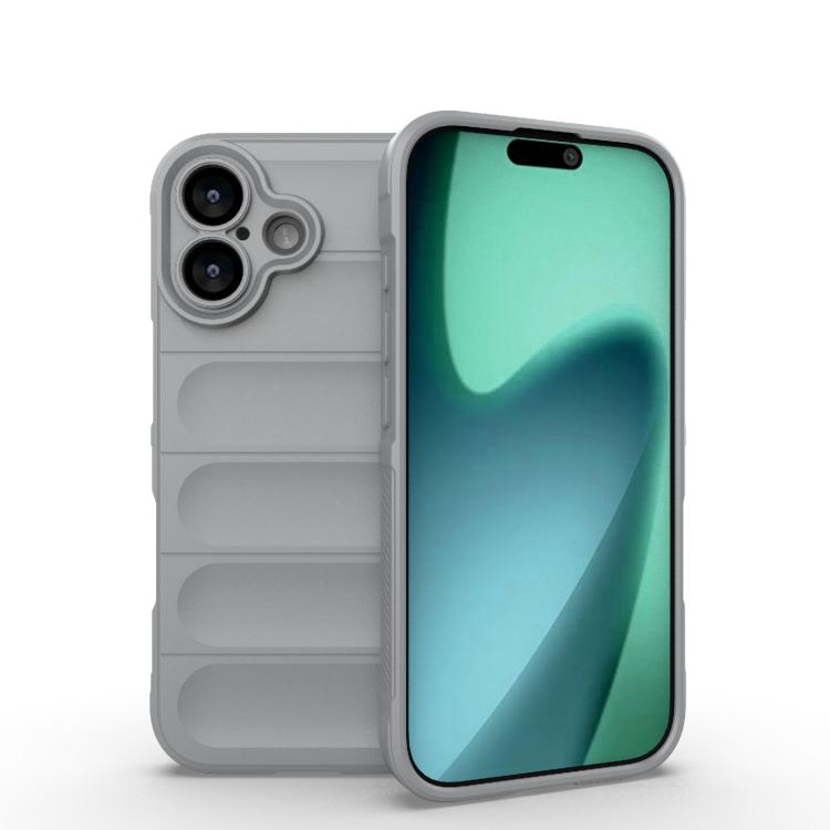 Magic Shield TPU + custodia per telefono in flanella, For iPhone 17e / 16e, For iPhone 17