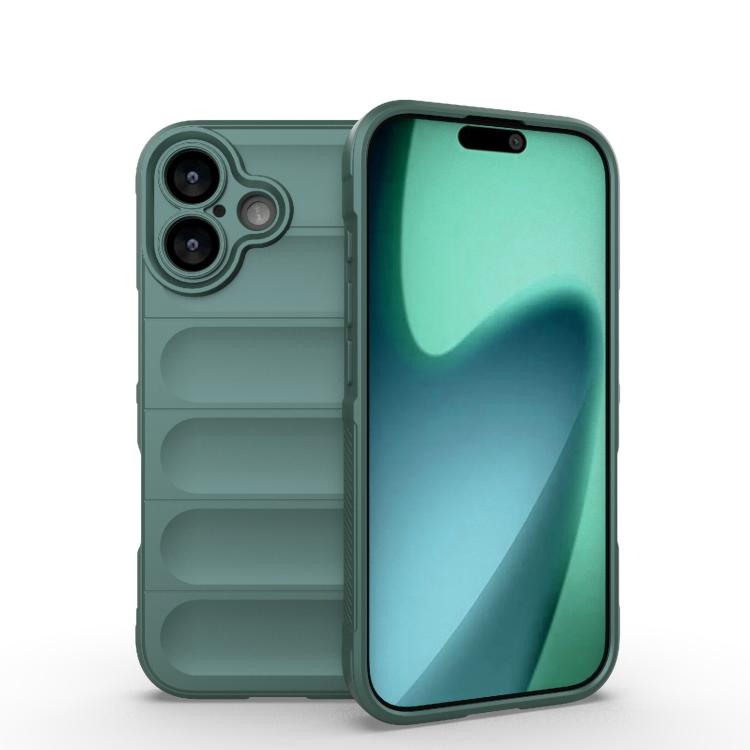 Magic Shield TPU + custodia per telefono in flanella, For iPhone 17e / 16e, For iPhone 17