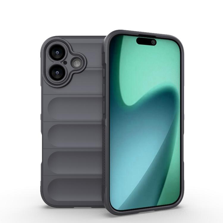 Magic Shield TPU + custodia per telefono in flanella, For iPhone 17e / 16e, For iPhone 17