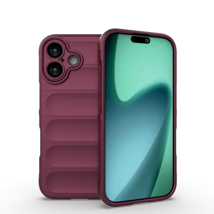 Magic Shield TPU + custodia per telefono in flanella, For iPhone 17e / 16e, For iPhone 17