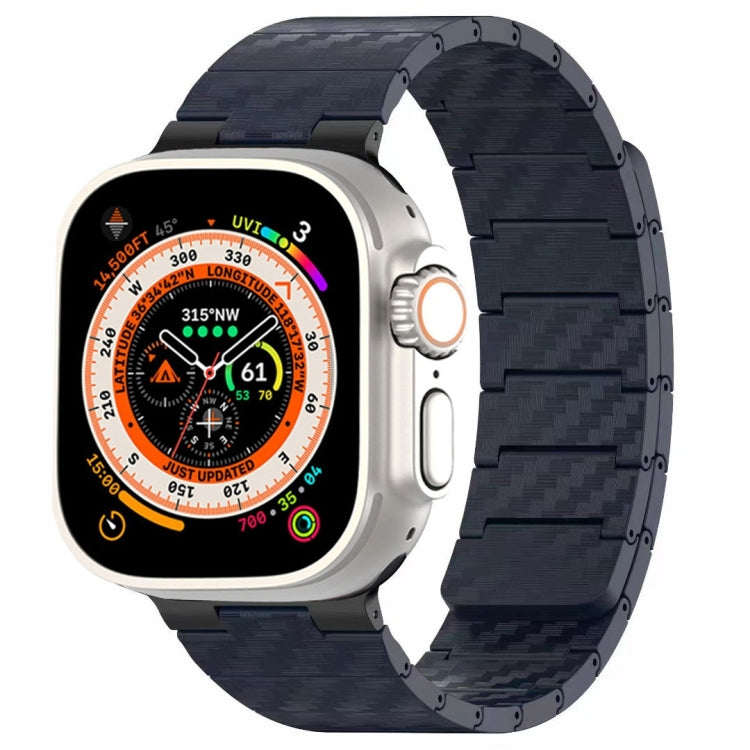 Cinturino per orologio con anello magnetico in fibra di carbonio, For Apple Watch Series 10 46mm, For Apple Watch Series 10 42mm, For Apple Watch SE 2023 44mm, For Apple Watch SE 2023 40mm, For Apple Watch Ultra 2 49mm, For Apple Watch Series 9 45mm   ...