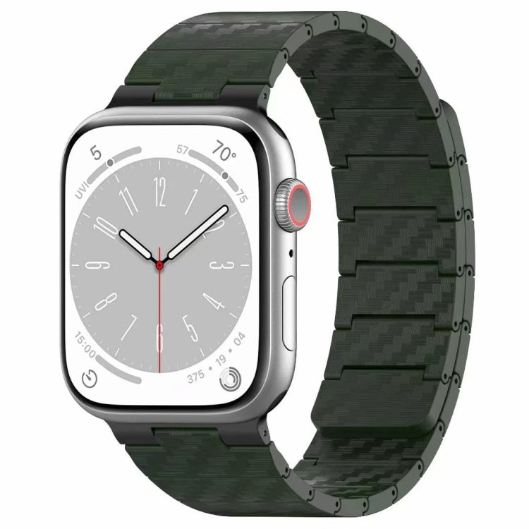 Cinturino per orologio con anello magnetico in fibra di carbonio, For Apple Watch Series 8 41mm, For Apple Watch Series 8 45mm, For Apple Watch SE 2022 40mm, For Apple Watch SE 2022 44mm, For Apple Watch Series 7 41mm, For Apple Watch Series 7 45mm    ...