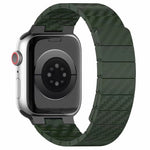 Cinturino per orologio con anello magnetico in fibra di carbonio, For Apple Watch Series 6 40mm, For Apple Watch Series 6 44mm, For Apple Watch Serie 5 44mm, For Apple Watch Series 5 40mm, For Apple Watch  Series 4 44mm, For Apple Watch Series 4 40mm  ...