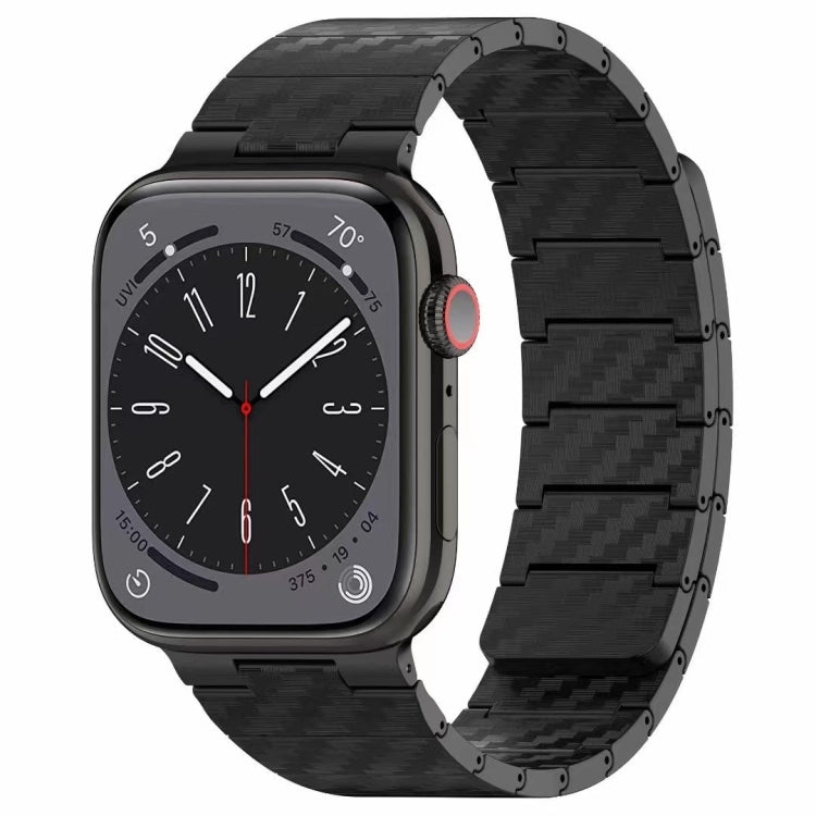 Cinturino per orologio con anello magnetico in fibra di carbonio, For Apple Watch Series 10 46mm, For Apple Watch Series 10 42mm, For Apple Watch SE 2023 44mm, For Apple Watch SE 2023 40mm, For Apple Watch Ultra 2 49mm, For Apple Watch Series 9 45mm   ...