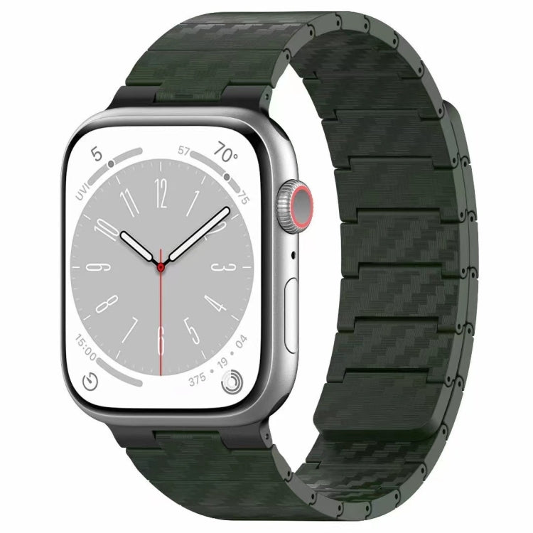 Cinturino per orologio con anello magnetico in fibra di carbonio, For Apple Watch Series 10 46mm, For Apple Watch Series 10 42mm, For Apple Watch SE 2023 44mm, For Apple Watch SE 2023 40mm, For Apple Watch Ultra 2 49mm, For Apple Watch Series 9 45mm   ...