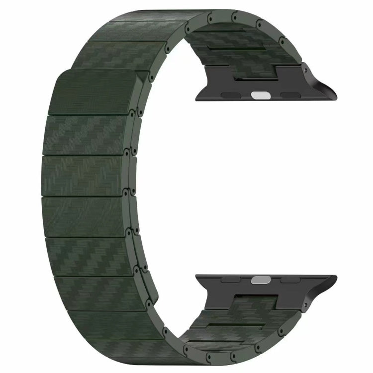 Cinturino per orologio con anello magnetico in fibra di carbonio, For Apple Watch Series 10 46mm, For Apple Watch Series 10 42mm, For Apple Watch SE 2023 44mm, For Apple Watch SE 2023 40mm, For Apple Watch Ultra 2 49mm, For Apple Watch Series 9 45mm   ...
