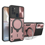 Custodia per telefono con supporto magnetico per camshield scorrevole con texture CD, For Samsung Galaxy Note20 Ultra, For Samsung Galaxy A21s, For Samsung Galaxy S20 Ultra, For Samsung Galaxy S20+