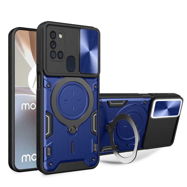 Custodia per telefono con supporto magnetico per camshield scorrevole con texture CD, For Samsung Galaxy Note20 Ultra, For Samsung Galaxy A21s, For Samsung Galaxy S20 Ultra, For Samsung Galaxy S20+