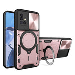 Custodia per telefono con supporto magnetico per camshield scorrevole con texture CD, For Samsung Galaxy A71 5G, For Samsung Galaxy A71 4G, For Samsung Galaxy A51 4G