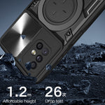 Custodia per telefono con supporto magnetico per camshield scorrevole con texture CD, For Samsung Galaxy A71 5G, For Samsung Galaxy A71 4G, For Samsung Galaxy A51 4G