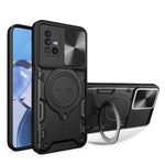 Custodia per telefono con supporto magnetico per camshield scorrevole con texture CD, For Samsung Galaxy A71 5G, For Samsung Galaxy A71 4G, For Samsung Galaxy A51 4G