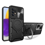 Custodia per telefono con supporto magnetico per camshield scorrevole con texture CD, For Samsung Galaxy A32 4G, For Samsung Galaxy A72 4G / 5G, For Samsung Galaxy A52 5G / 4G, For Samsung Galaxy A32 5G