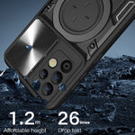 Custodia per telefono con supporto magnetico per camshield scorrevole con texture CD, For Samsung Galaxy A32 4G, For Samsung Galaxy A72 4G / 5G, For Samsung Galaxy A52 5G / 4G, For Samsung Galaxy A32 5G