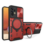 Custodia per telefono con supporto magnetico per camshield scorrevole con texture CD, For Samsung Galaxy A32 4G, For Samsung Galaxy A72 4G / 5G, For Samsung Galaxy A52 5G / 4G, For Samsung Galaxy A32 5G