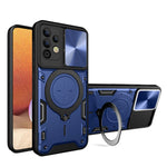 Custodia per telefono con supporto magnetico per camshield scorrevole con texture CD, For Samsung Galaxy A32 4G, For Samsung Galaxy A72 4G / 5G, For Samsung Galaxy A52 5G / 4G, For Samsung Galaxy A32 5G