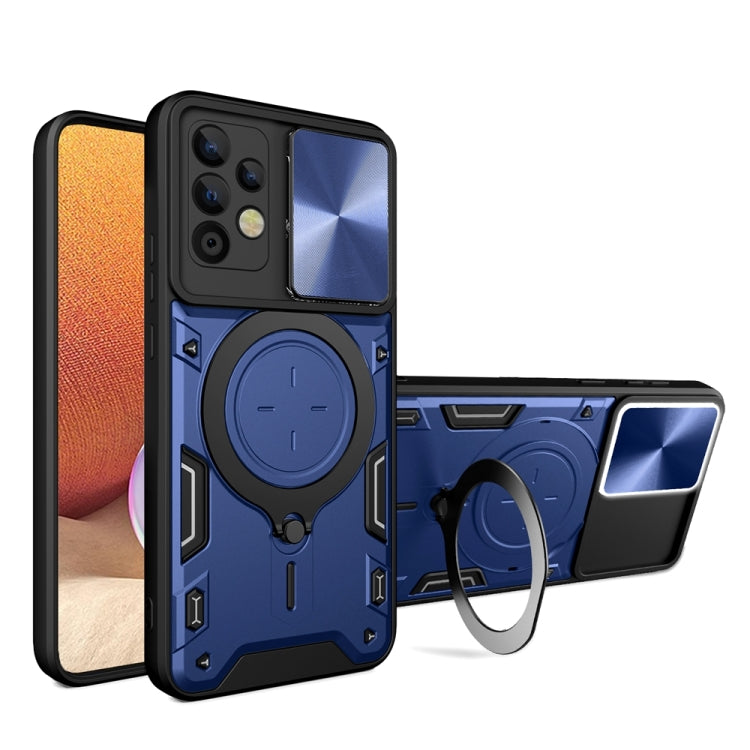 Custodia per telefono con supporto magnetico per camshield scorrevole con texture CD, For Samsung Galaxy A32 4G, For Samsung Galaxy A72 4G / 5G, For Samsung Galaxy A52 5G / 4G, For Samsung Galaxy A32 5G