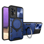 Custodia per telefono con supporto magnetico per camshield scorrevole con texture CD, For Samsung Galaxy A32 4G, For Samsung Galaxy A72 4G / 5G, For Samsung Galaxy A52 5G / 4G, For Samsung Galaxy A32 5G