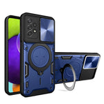 Custodia per telefono con supporto magnetico per camshield scorrevole con texture CD, For Samsung Galaxy A32 4G, For Samsung Galaxy A72 4G / 5G, For Samsung Galaxy A52 5G / 4G, For Samsung Galaxy A32 5G