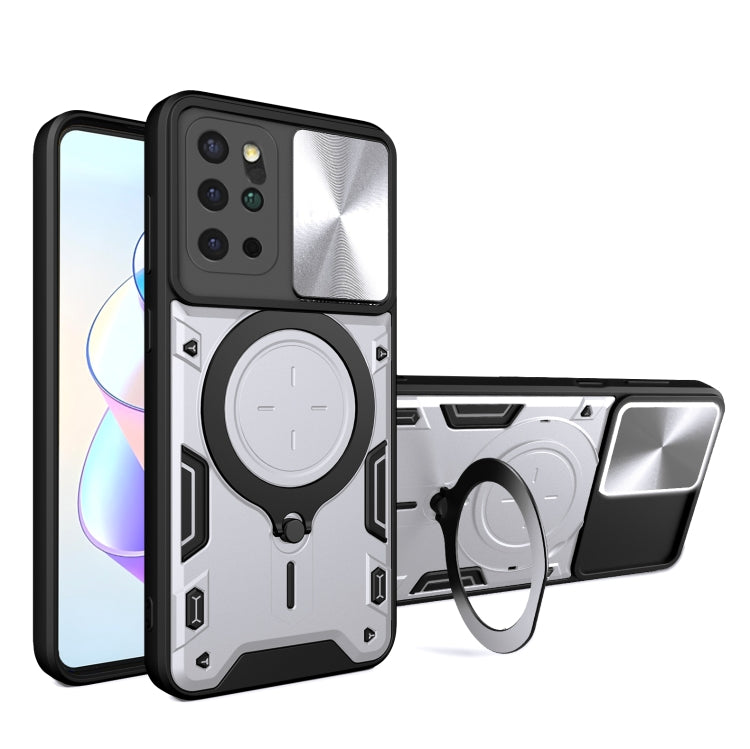 Custodia per telefono con supporto magnetico per camshield scorrevole con texture CD, For Samsung Galaxy Note20 Ultra, For Samsung Galaxy A21s, For Samsung Galaxy S20 Ultra, For Samsung Galaxy S20+