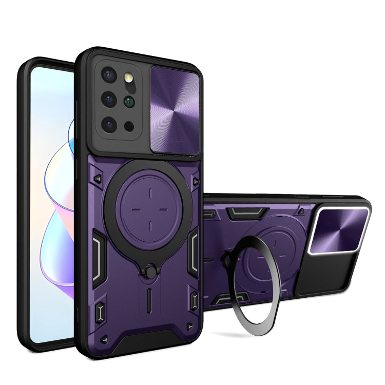 Custodia per telefono con supporto magnetico per camshield scorrevole con texture CD, For Samsung Galaxy Note20 Ultra, For Samsung Galaxy A21s, For Samsung Galaxy S20 Ultra, For Samsung Galaxy S20+