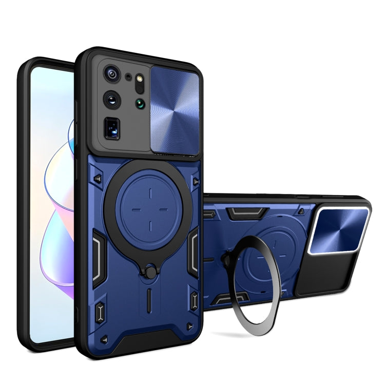 Custodia per telefono con supporto magnetico per camshield scorrevole con texture CD, For Samsung Galaxy Note20 Ultra, For Samsung Galaxy A21s, For Samsung Galaxy S20 Ultra, For Samsung Galaxy S20+