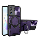 Custodia per telefono con supporto magnetico per camshield scorrevole con texture CD, For Samsung Galaxy Note20 Ultra, For Samsung Galaxy A21s, For Samsung Galaxy S20 Ultra, For Samsung Galaxy S20+