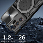 Custodia per telefono con supporto magnetico per camshield scorrevole con texture CD, For Samsung Galaxy Note20 Ultra, For Samsung Galaxy A21s, For Samsung Galaxy S20 Ultra, For Samsung Galaxy S20+