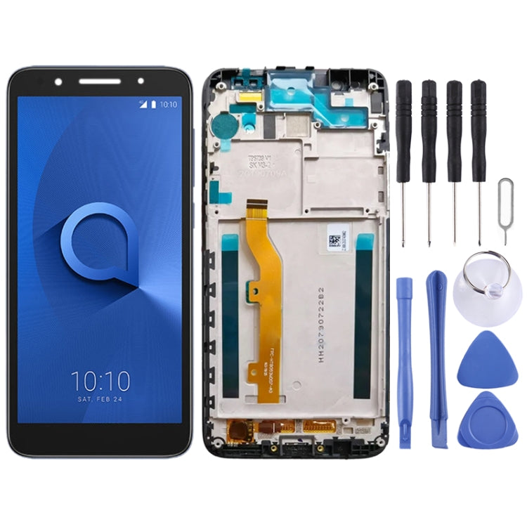 LCD Screen Digitizer Full Assembly with Frame, For Alcatel 1X 2018 5059 5059D