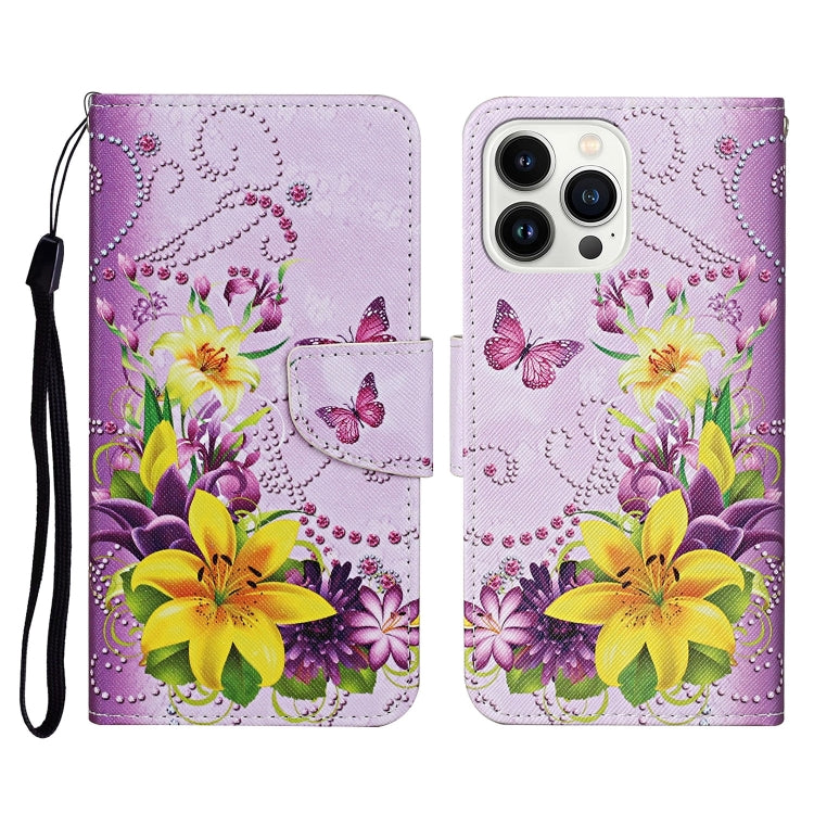 Custodia per cellulare in pelle flip disegno colorato 3D, For iPhone 15 Pro Max