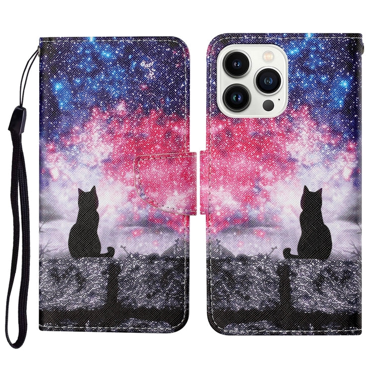 Custodia per cellulare in pelle flip disegno colorato 3D, For iPhone 15 Pro Max
