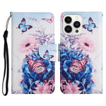 Custodia per cellulare in pelle flip disegno colorato 3D, For iPhone 15 Pro Max