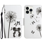 Custodia per cellulare in pelle flip disegno colorato 3D, For iPhone 15 Pro