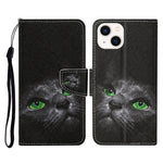 Custodia per cellulare in pelle flip disegno colorato 3D, For iPhone 15 Plus