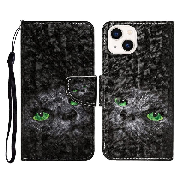 Custodia per cellulare in pelle flip disegno colorato 3D, For iPhone 15 Plus