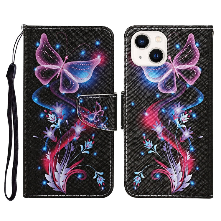 Custodia per cellulare in pelle flip disegno colorato 3D, For iPhone 15