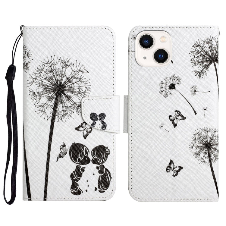 Custodia per cellulare in pelle flip disegno colorato 3D, For iPhone 15