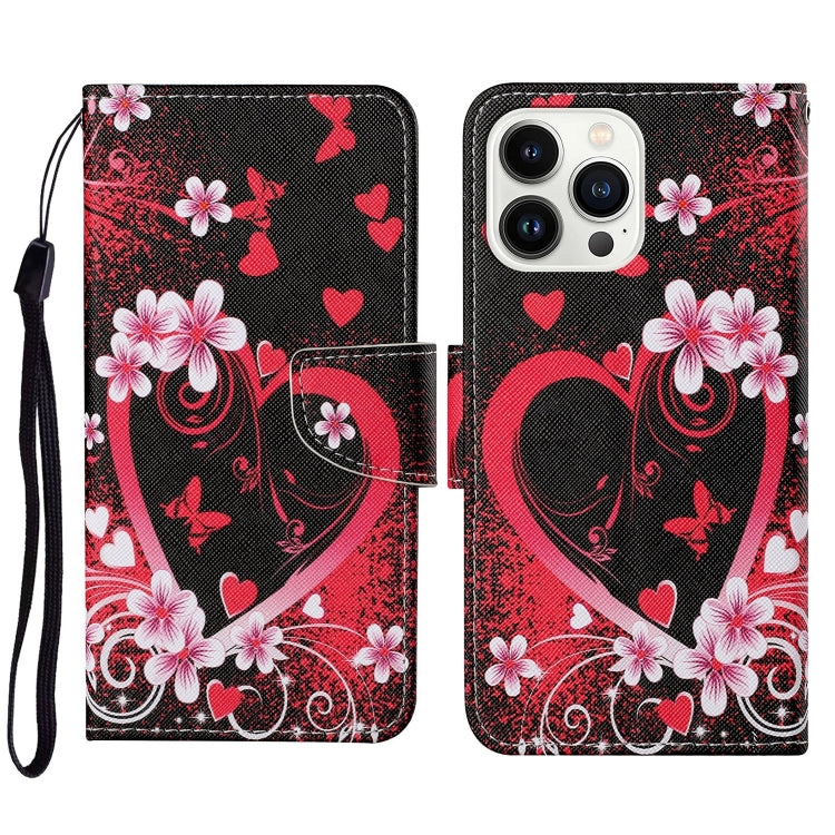 Custodia per cellulare in pelle flip disegno colorato 3D, For iPhone 16 Pro Max