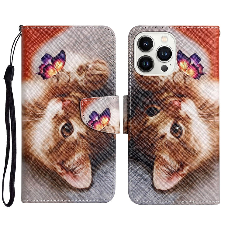 Custodia per cellulare in pelle flip disegno colorato 3D, For iPhone 16 Pro