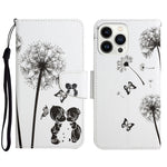 Custodia per cellulare in pelle flip disegno colorato 3D, For iPhone 16 Pro