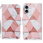 Custodia per cellulare in pelle flip disegno colorato 3D, For iPhone 16